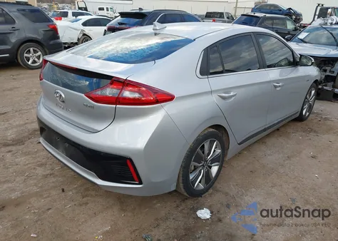 2018 Hyundai Ioniq Hybrid Limited из США, поврежденный, VIN KMHC85LC0JU102199